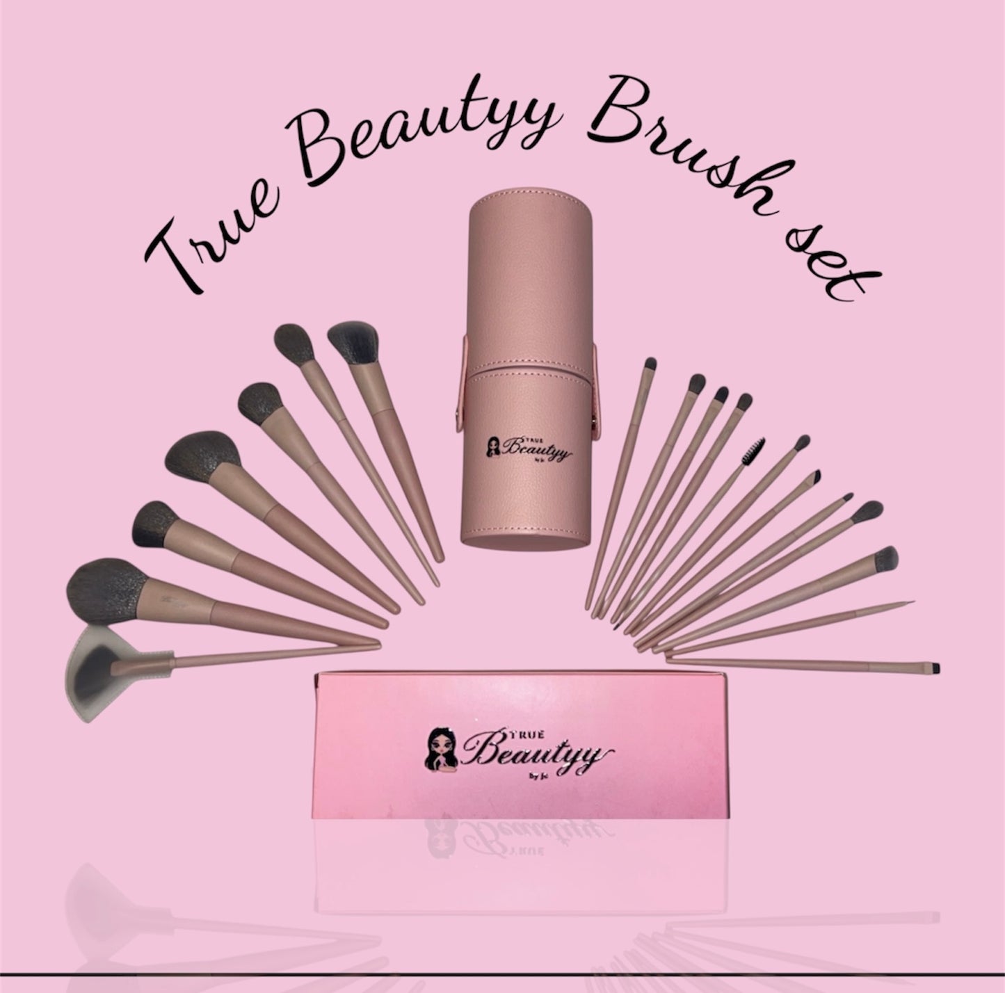 True Beautyy 20 piece Set Brushes