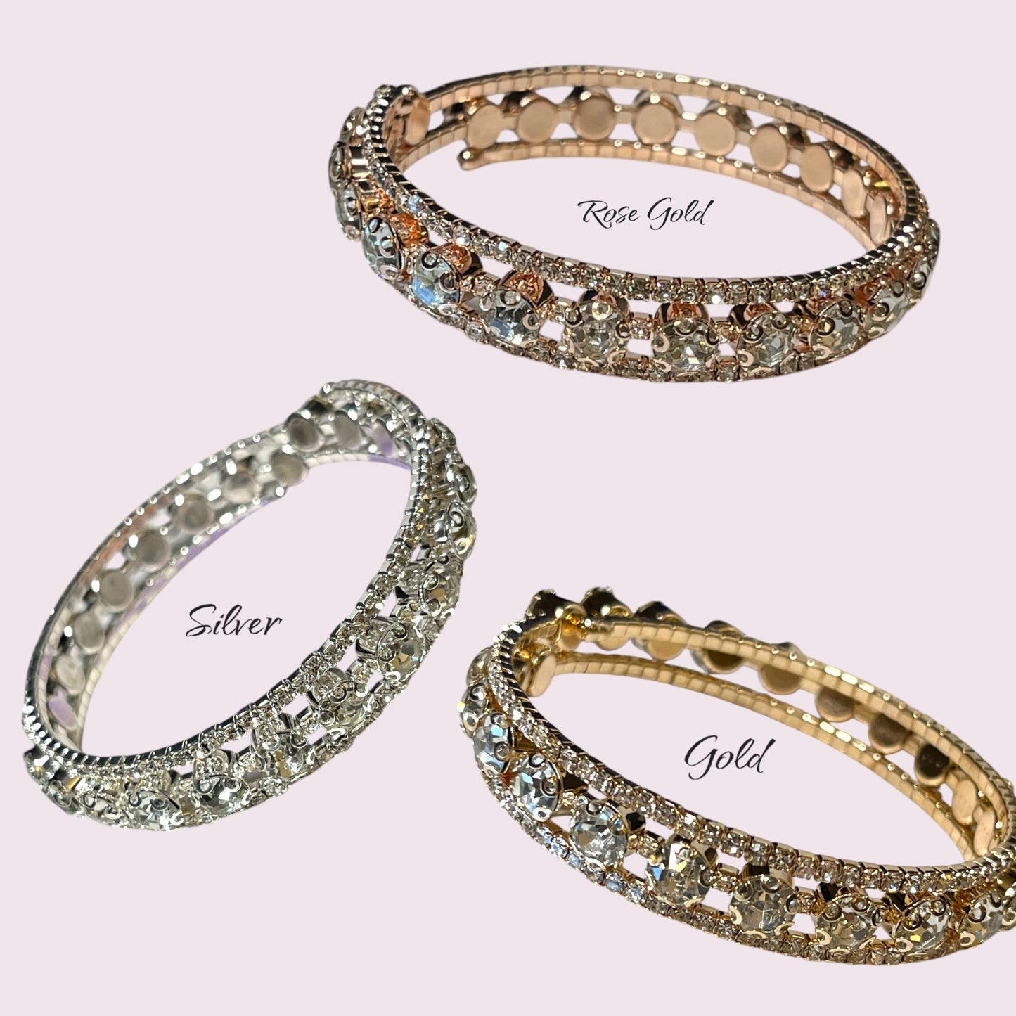 (Rose Gold)rhinestone bracelet