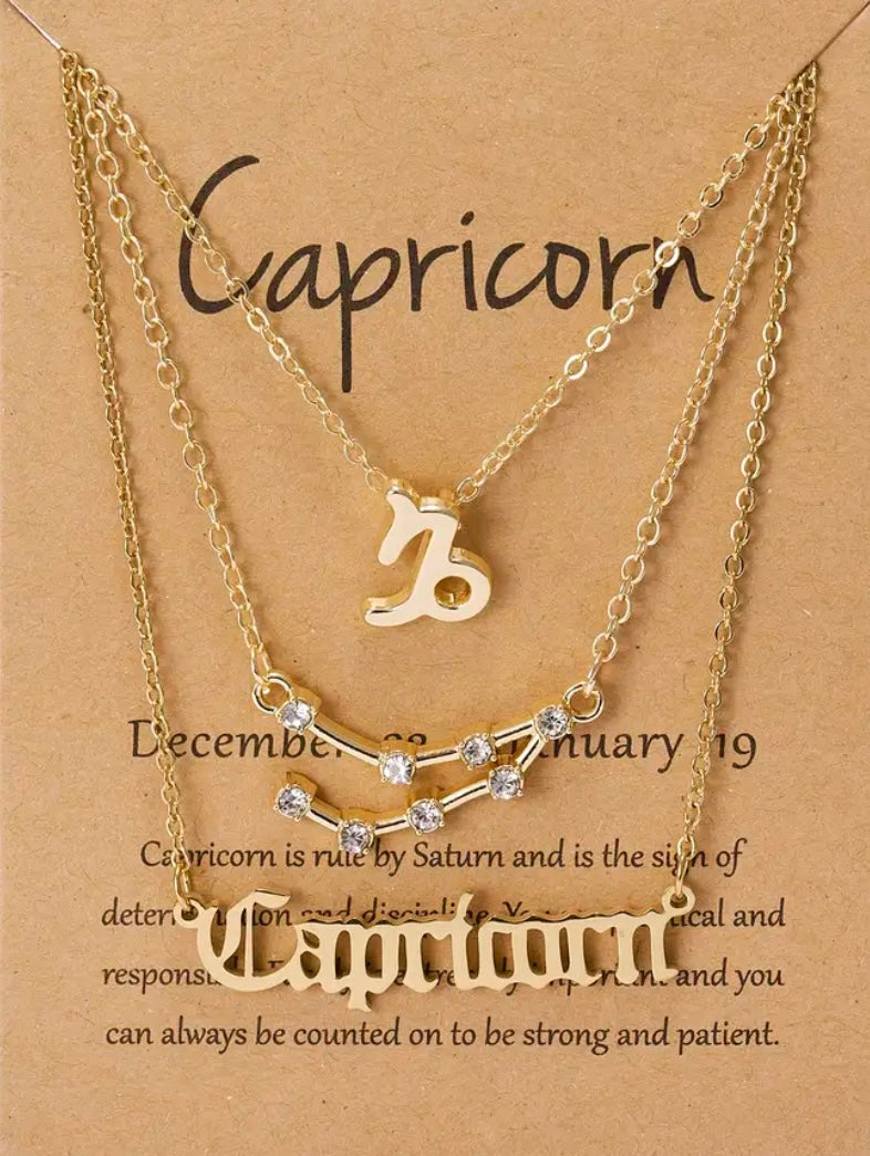 Capricorn Zodiac Necklace