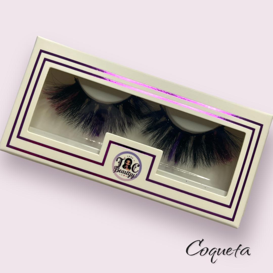 Coquetta Glitter Colored Mink Lashes 5D