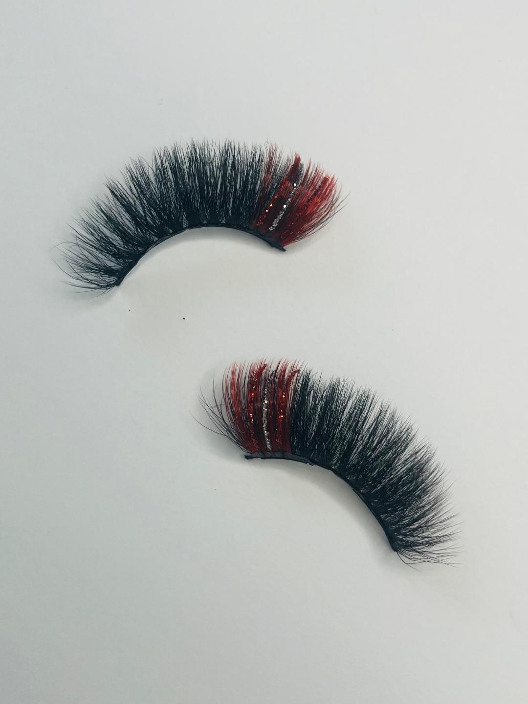 Fuego Glitter & Colored Mink Lashes 5D