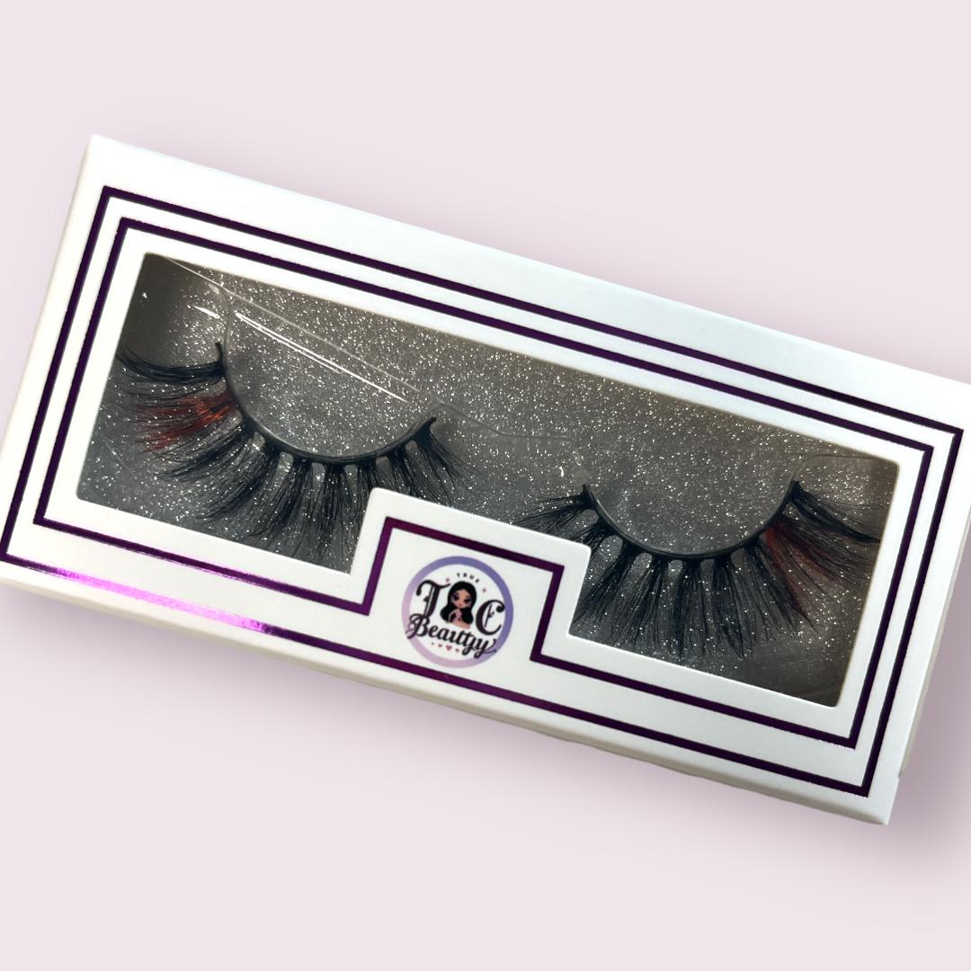Rojo Caliente tip Colored Mink Lashes