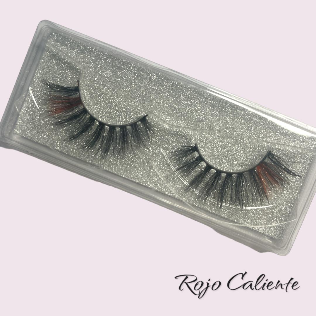 Rojo Caliente tip Colored Mink Lashes