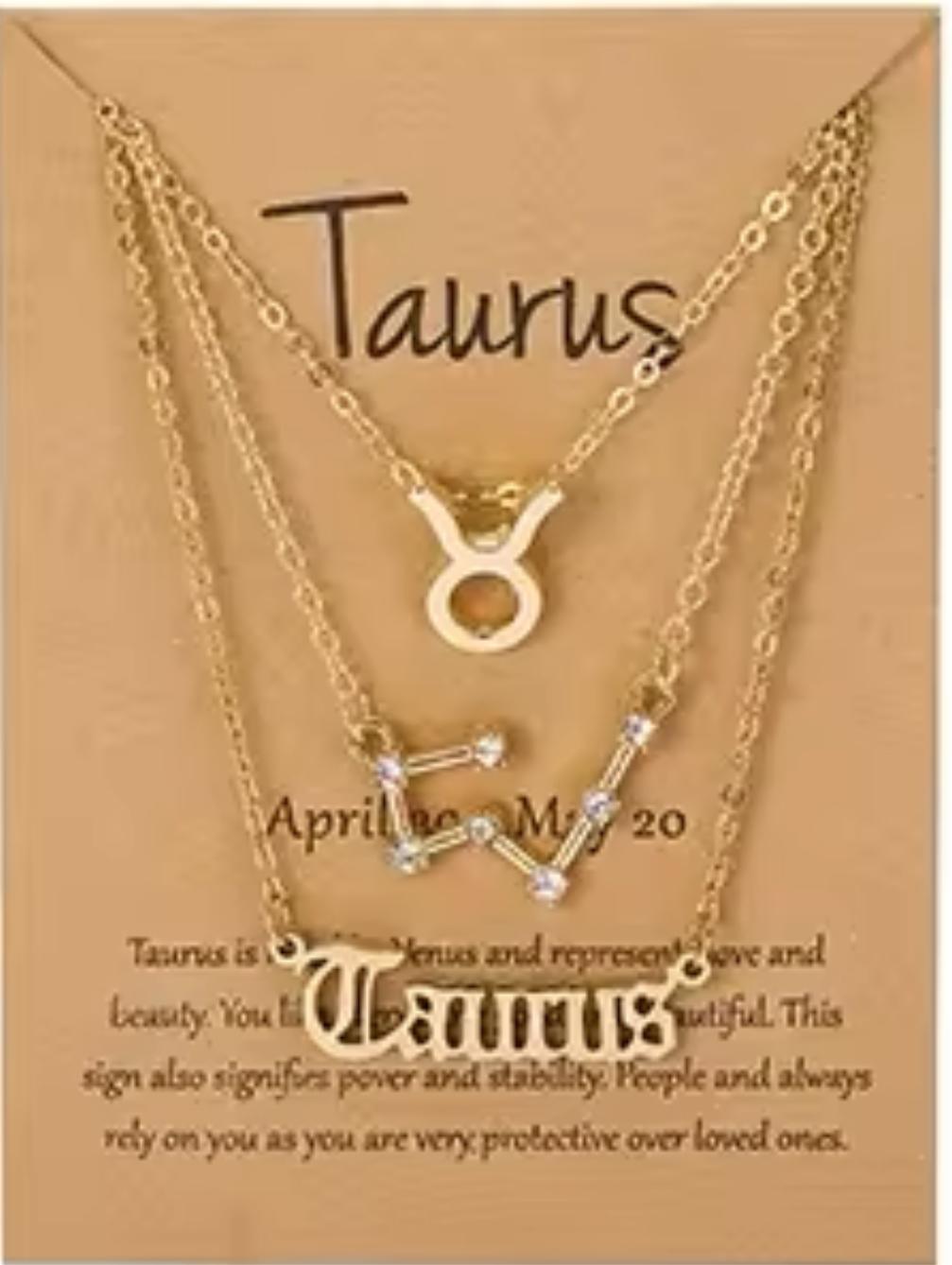Taurus Zodiac Necklace