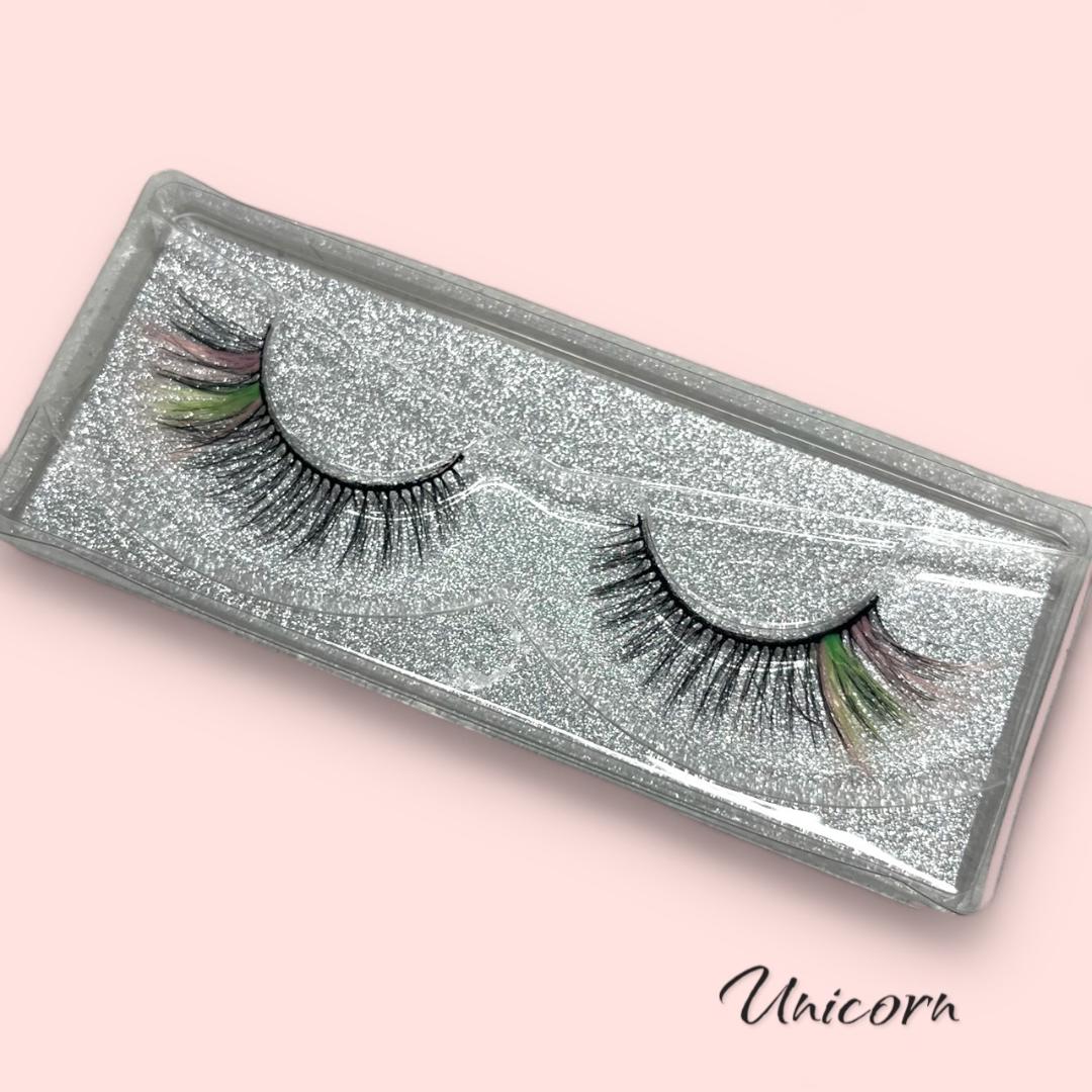 Unicorn tip Colored Mink Lashes
