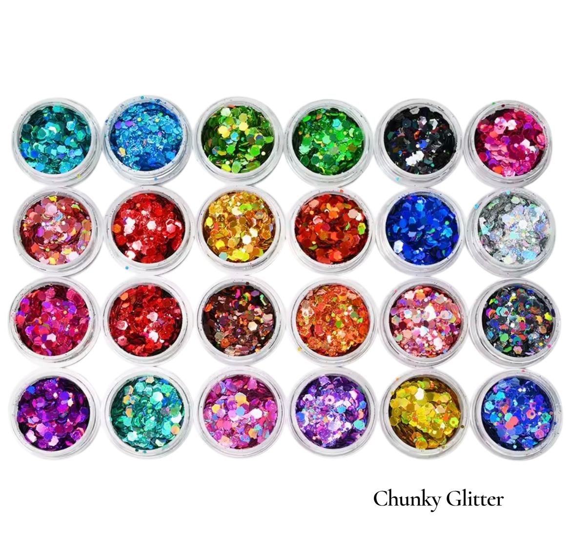 24 piece glitter jar