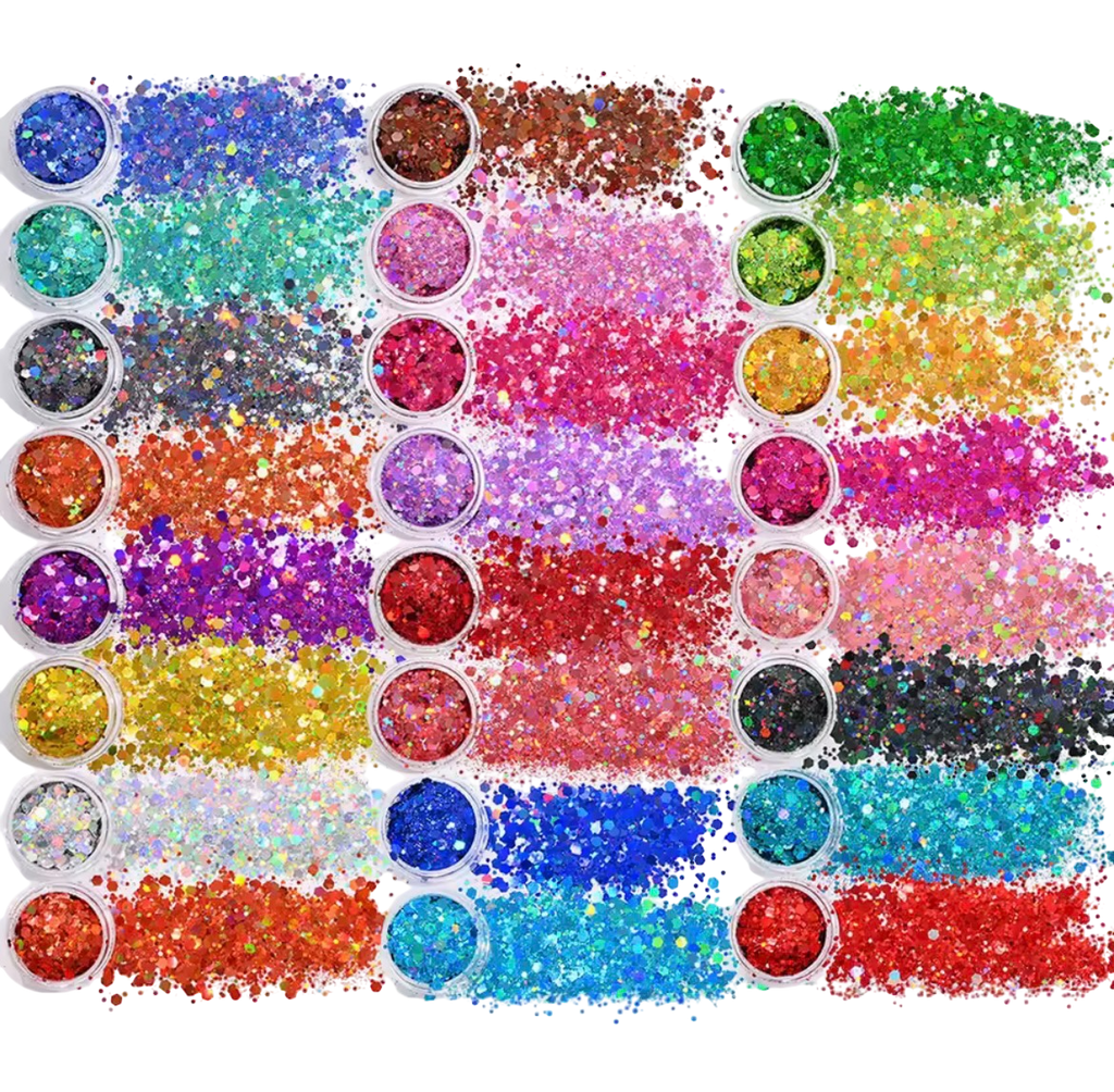 24 piece glitter jar