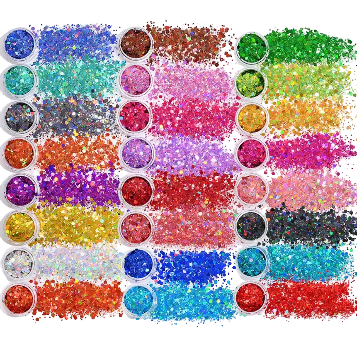 24 piece glitter jar