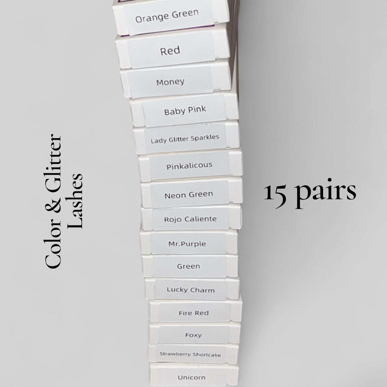 Glitter & color lash bundle