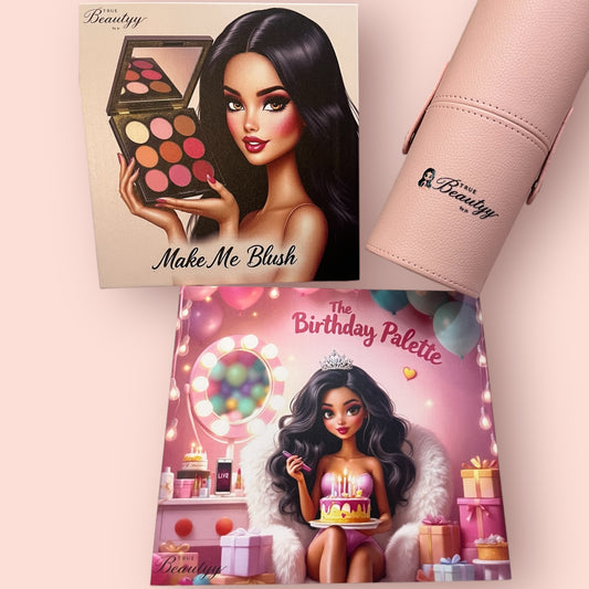Bundle- Blush Palette,Birthday Palette & Brush Set