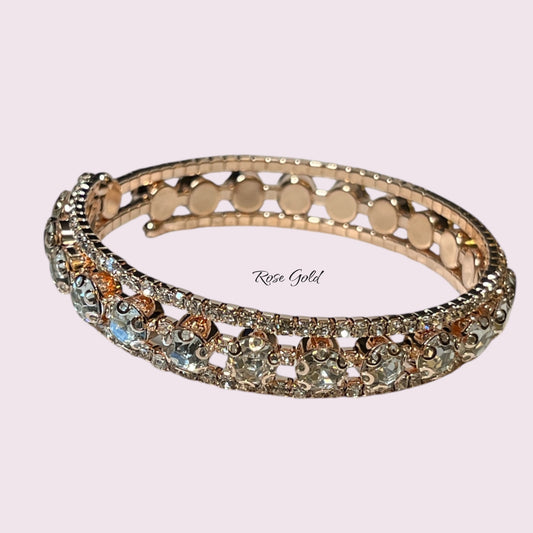 Rose Gold rhinestone bracelet