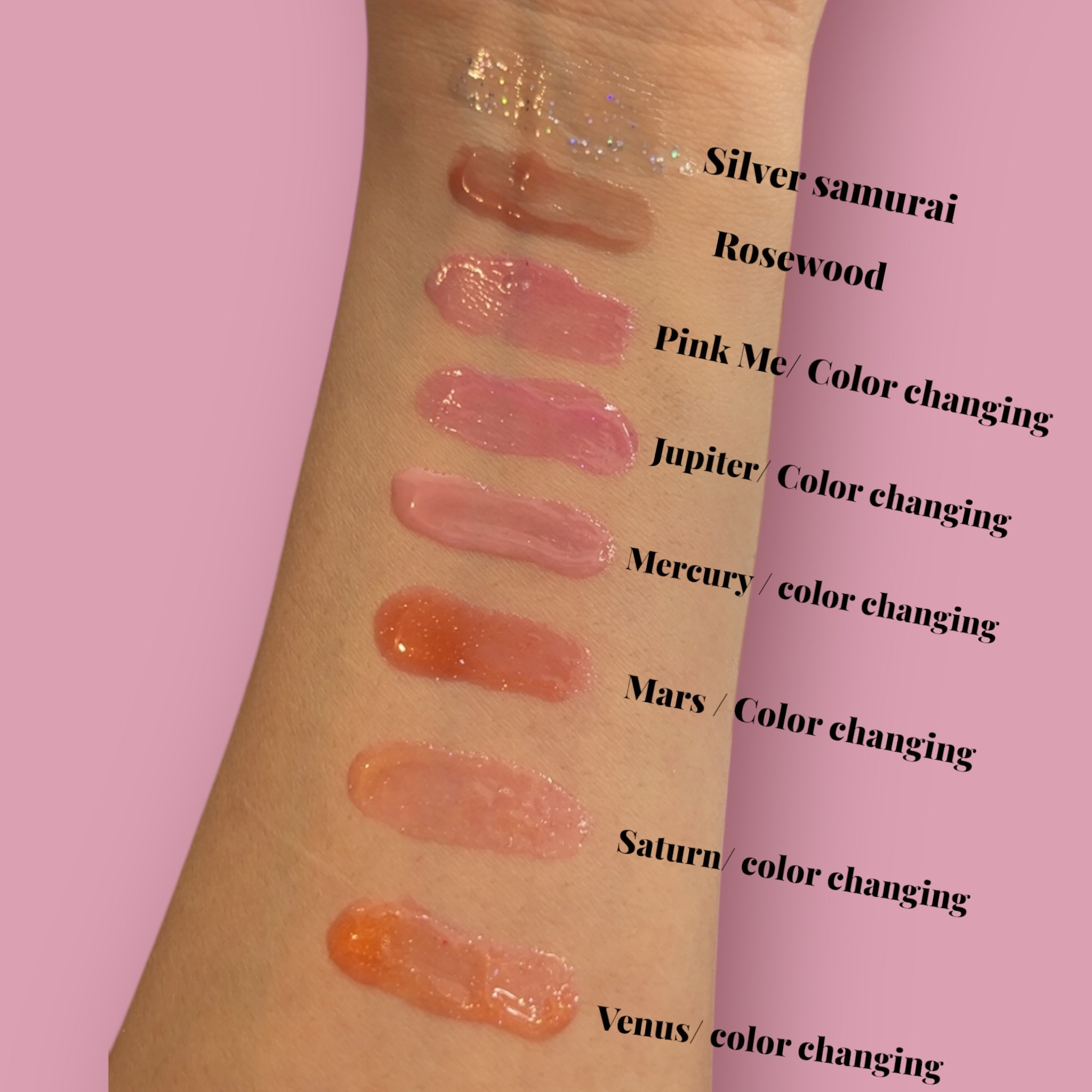 Lip oils with Keychains