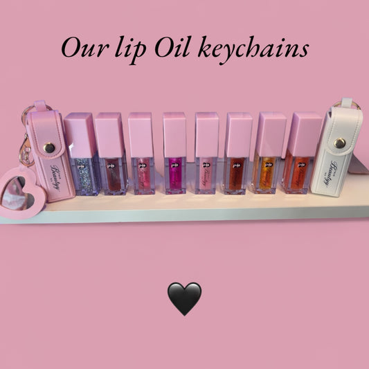 Lip oils with Keychains