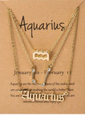 Aquarius Zodiac Necklace