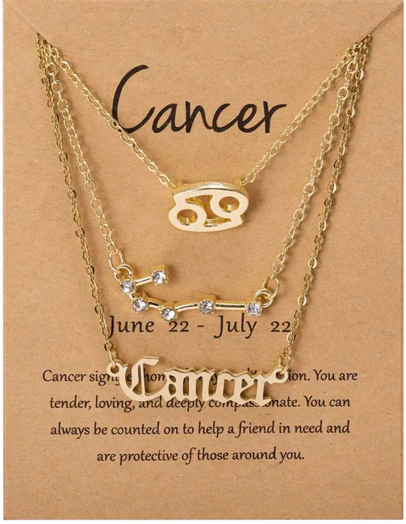 Cancer Zodiac Necklace