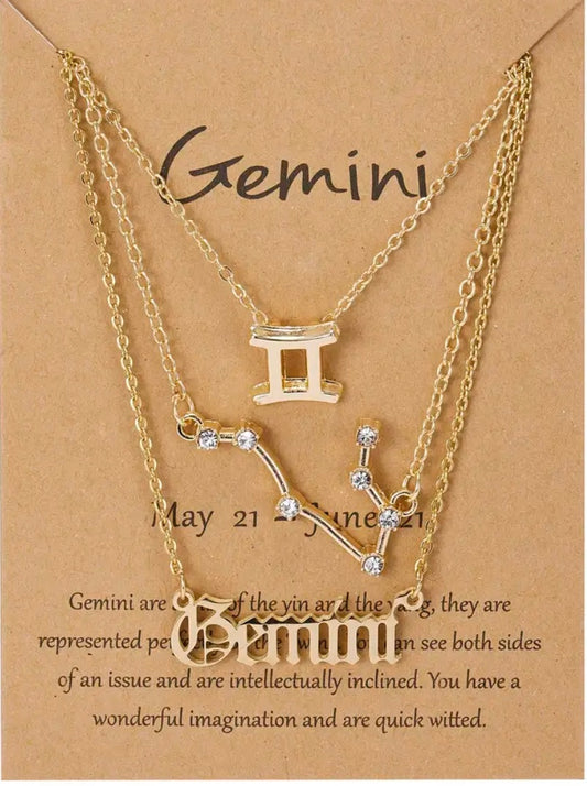 Gemini Zodiac Necklace