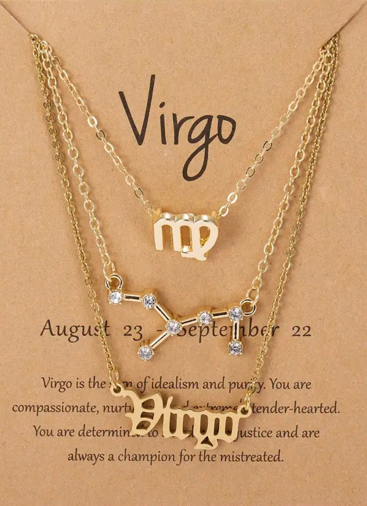 Virgo Zodiac Necklace