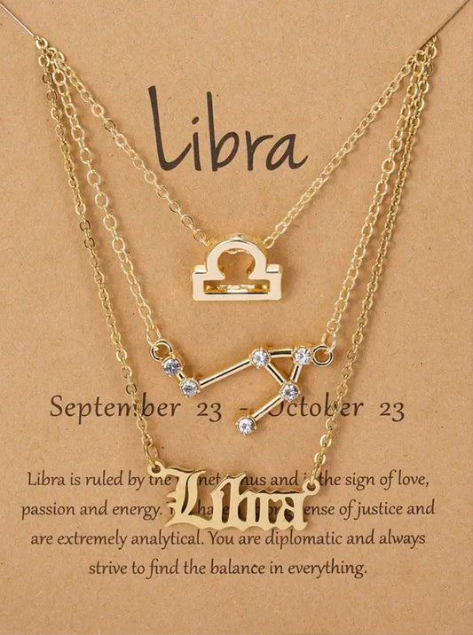 Libra Zodiac Necklace