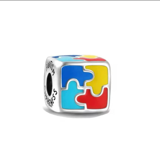 925 Sterling silver autism awareness