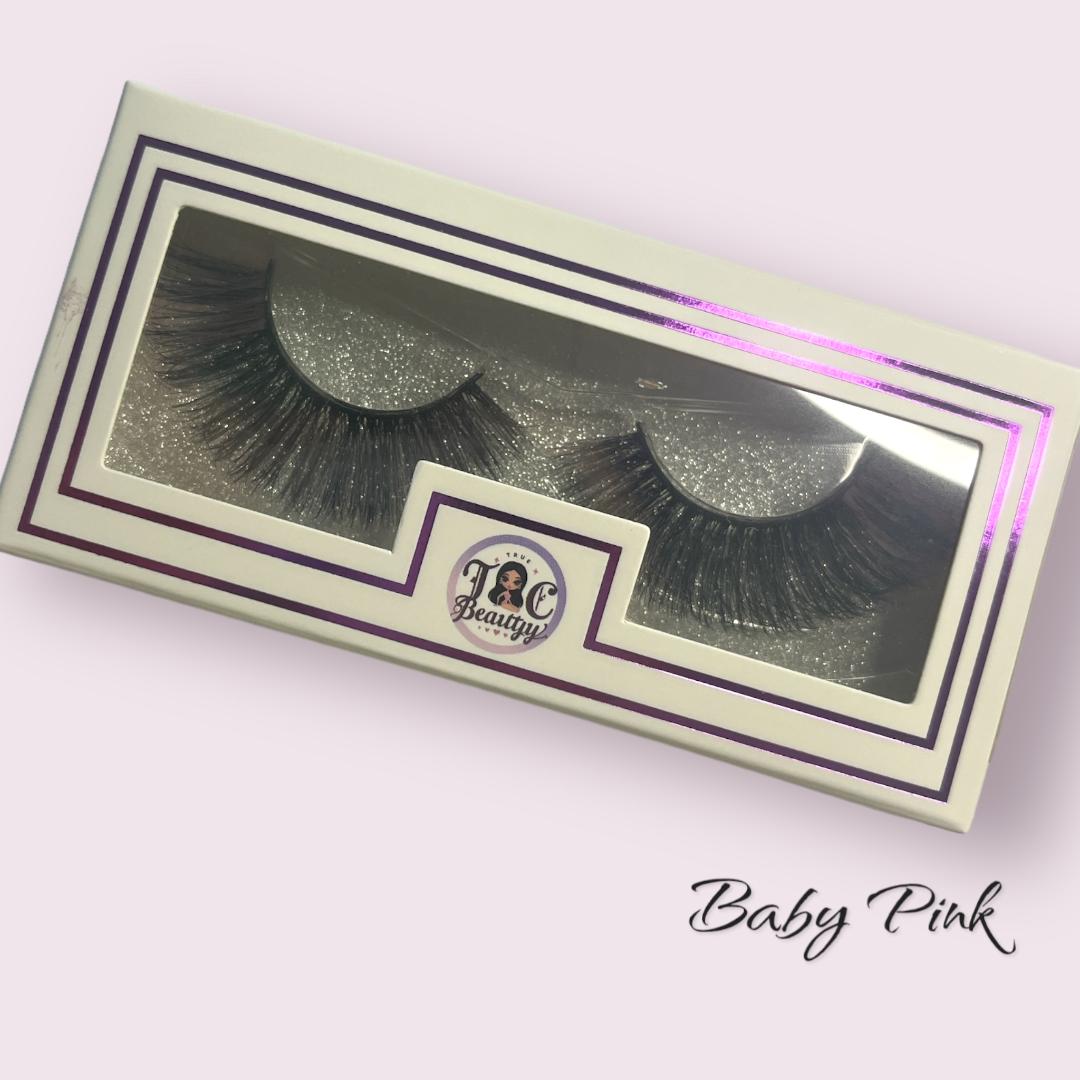 Baby Pink tip Colored Mink Lashes