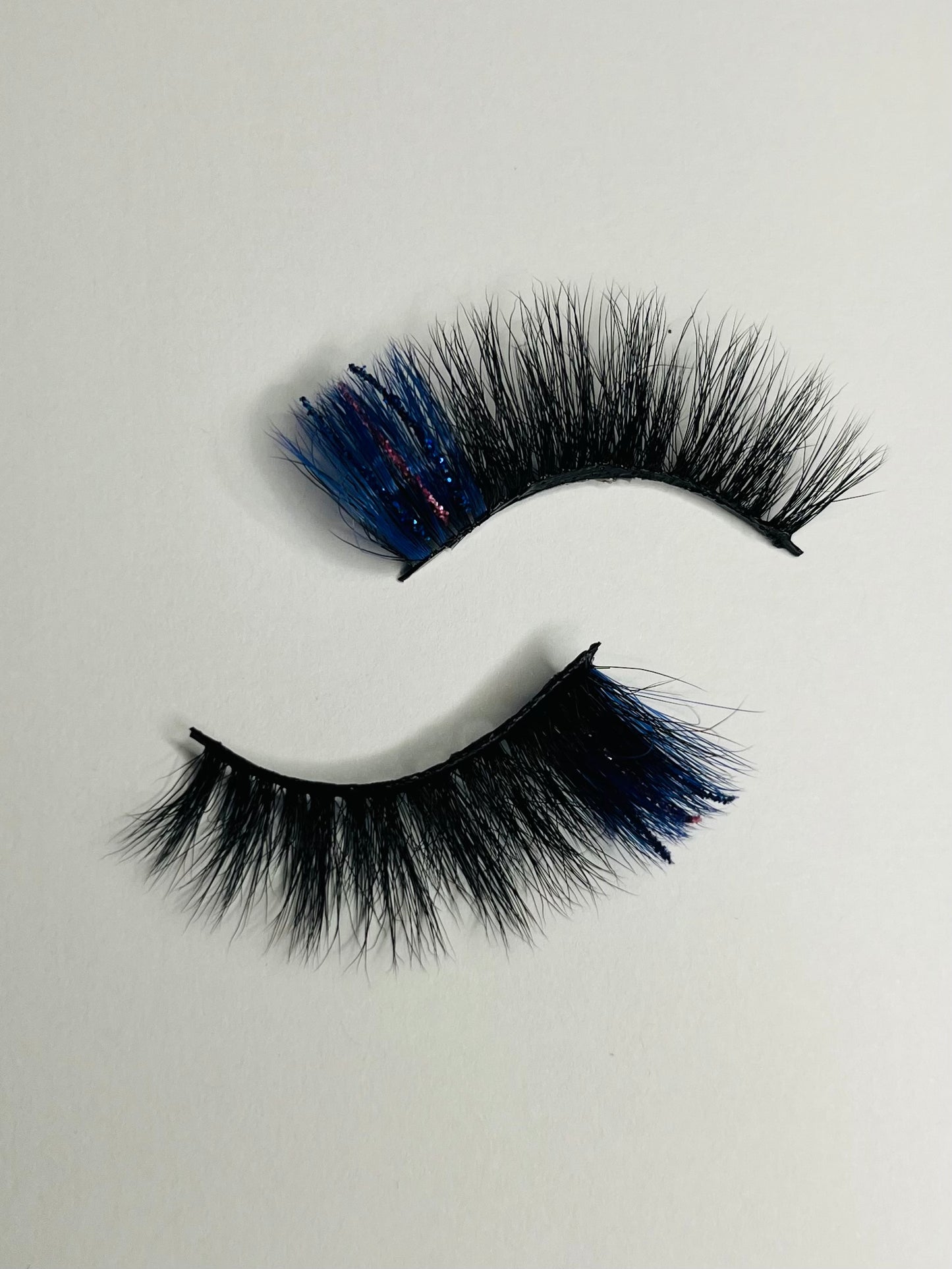 Crystal Glitter & Colored Mink Lashes 5D