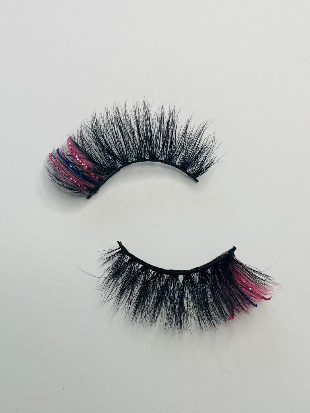 Divine Glitter & Colored Mink Lashes 5D