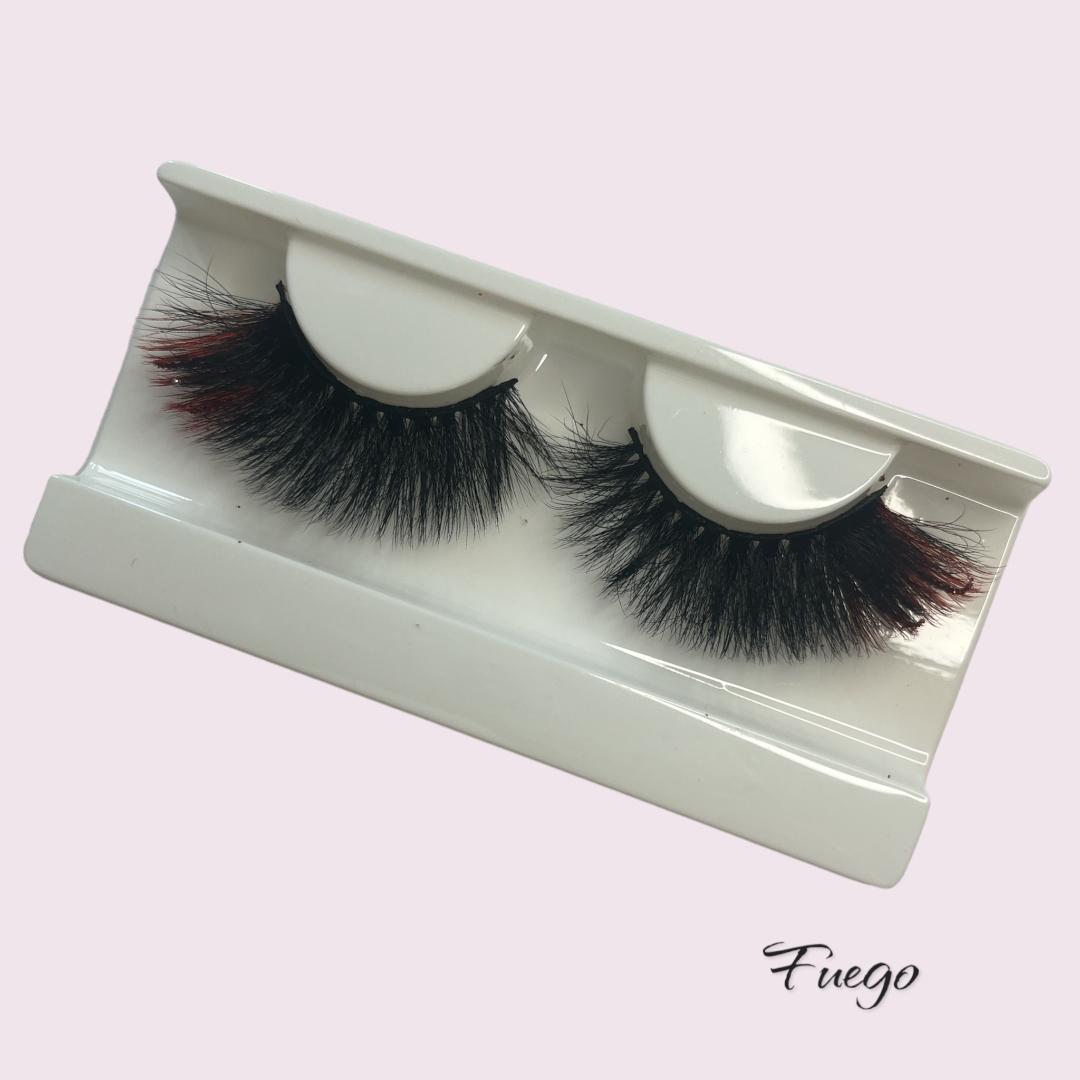 Fuego Glitter & Colored Mink Lashes 5D