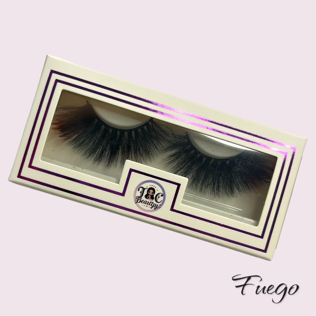 Fuego Glitter & Colored Mink Lashes 5D