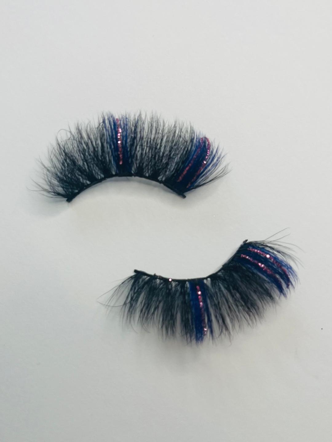 Lady Glitter Sparkles Glitter & Colored Mink Lashes