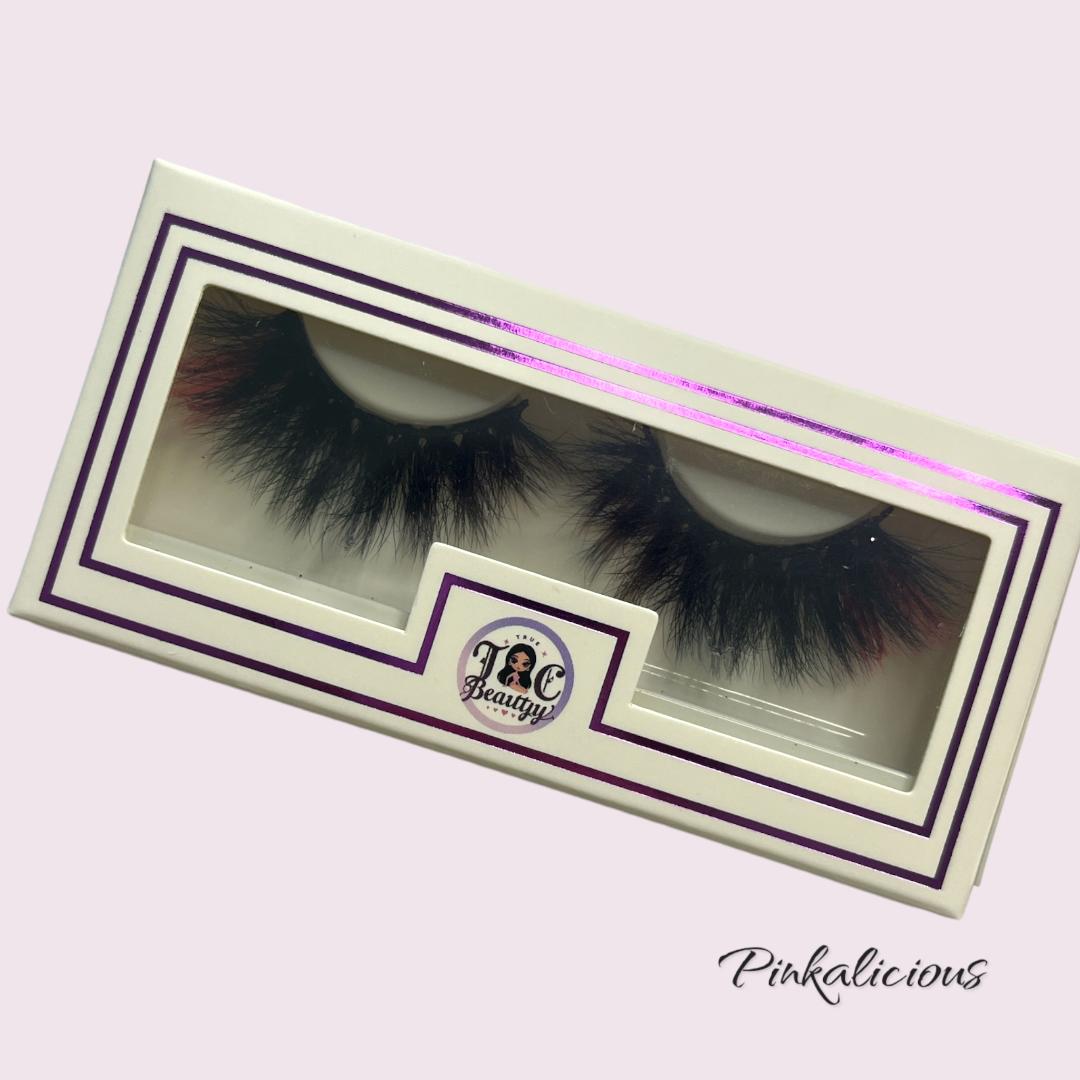 Pinkalicious Glitter & Colored Mink Lashes 5D