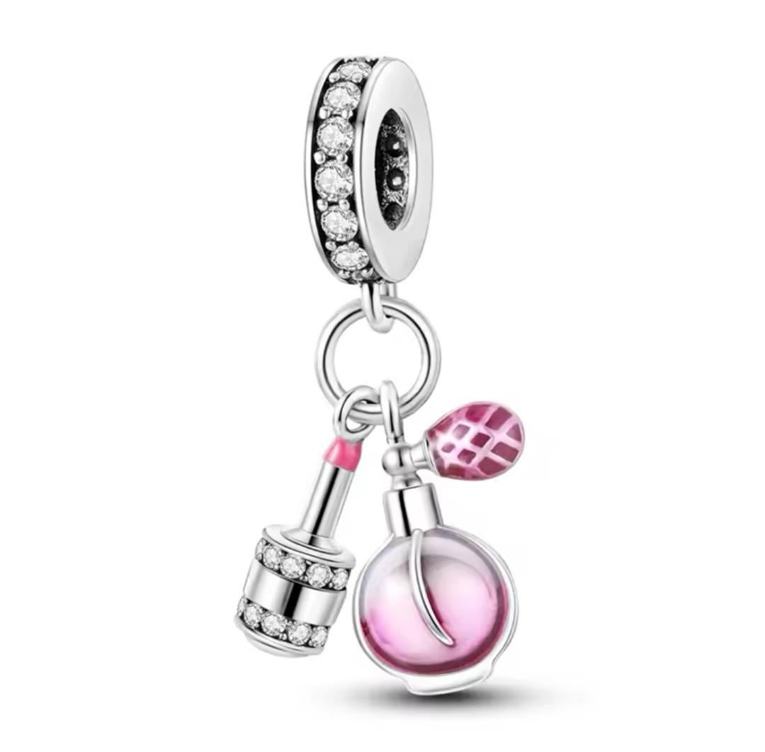 925 Sterling silver Pink lipstick & perfume