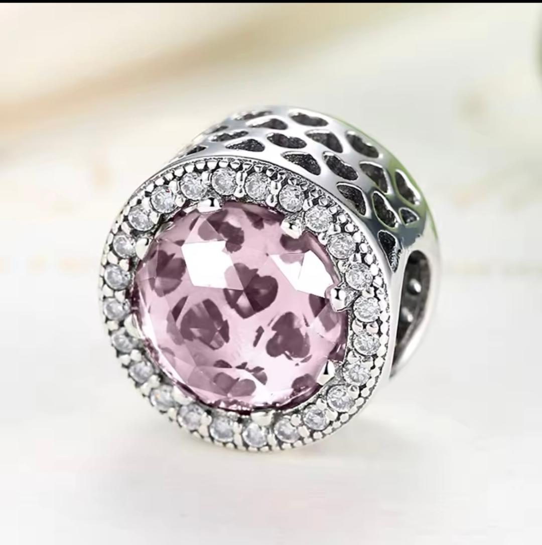 925 Sterling silver Pink Diamond