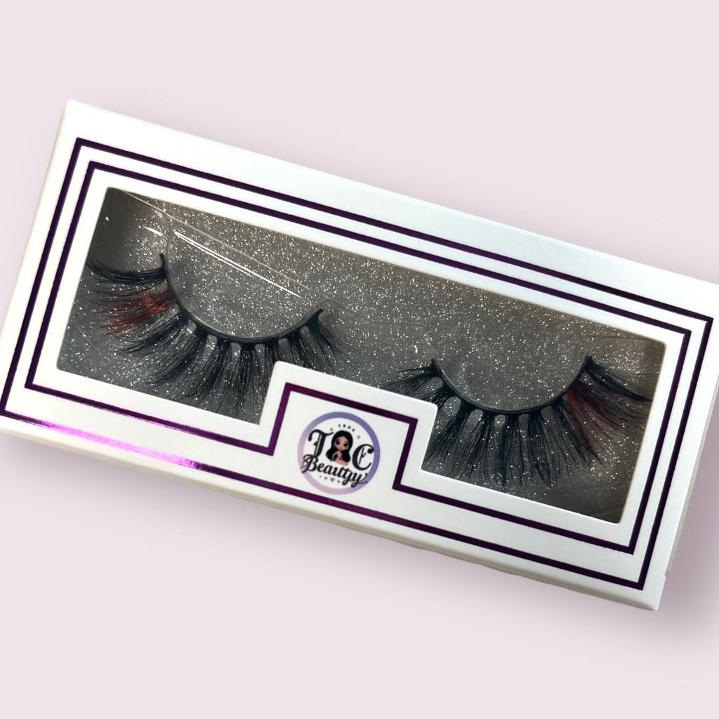 Rojo Caliente tip Colored Mink Lashes