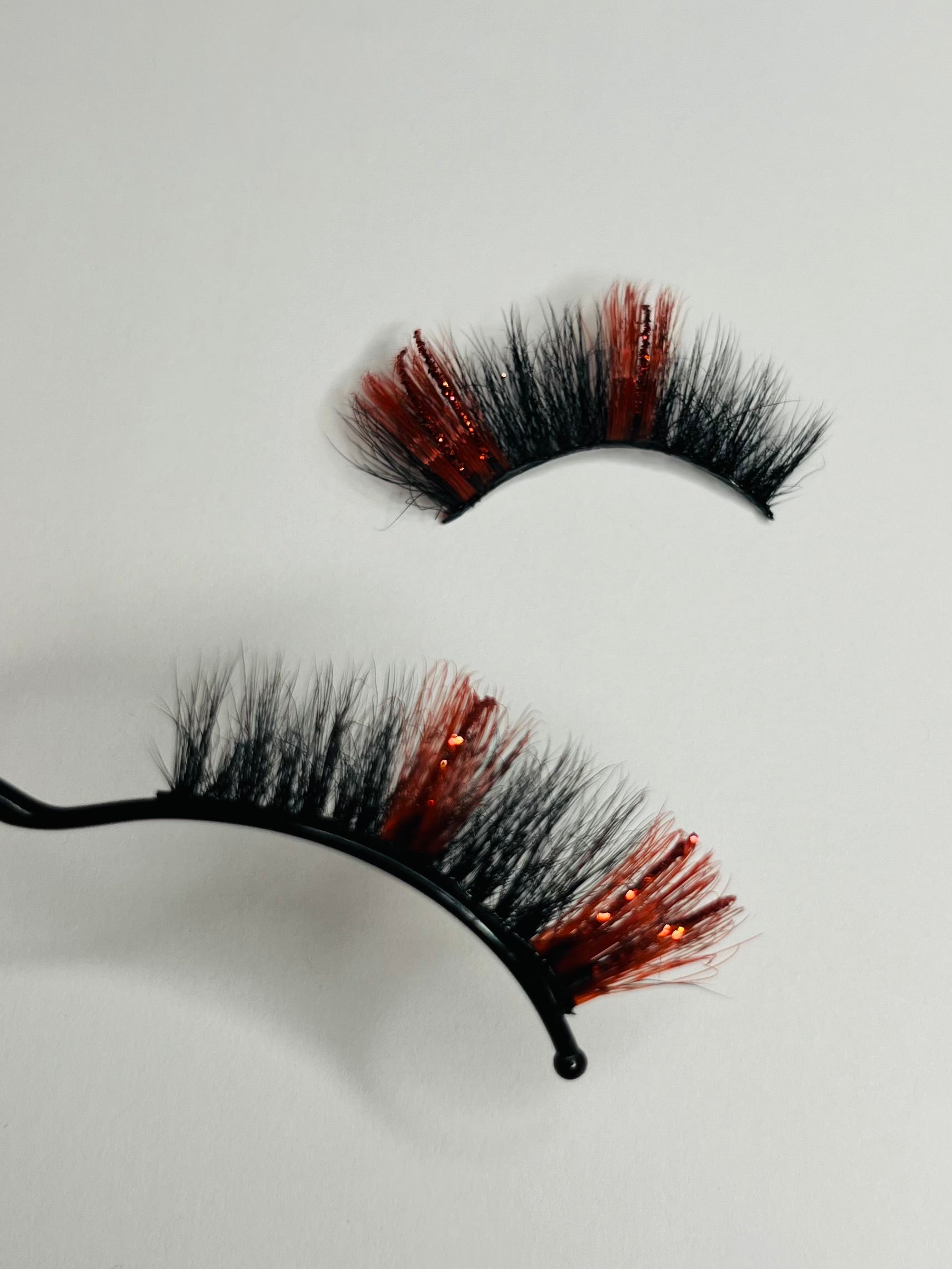 Ruby Glitter & Colored MInk Lashes 5D