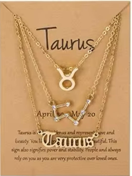 Taurus Zodiac Necklace